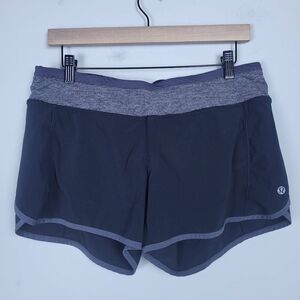 Lululemon Womens Speed Up Athletic Shorts Size 8 Black Pockets Lined Running Gym